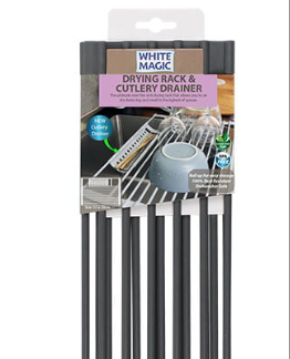 White Magic Drying Rack & Cutlery Drainer