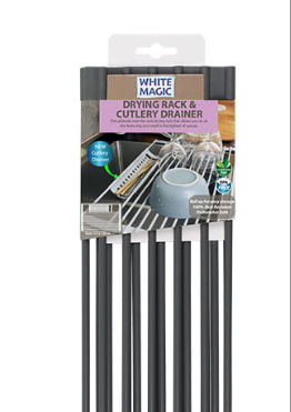 White Magic Drying Rack & Cutlery Drainer