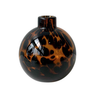Tortoiseshell Squat Bud Vase