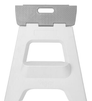 Compact 2 Step Grey Foldable 40cm Stool